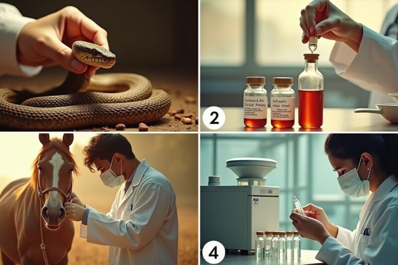 గుర్రం రక్తంతో పాము యాంటివెనమ్ ఎలా తయారవుతుంది